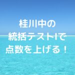 桂川中の統括テストⅠで点数を上げる！